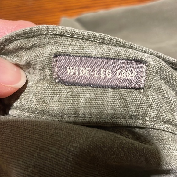 J.Crew Point Sur wide leg cropped trousers 28. Dark green - Picture 10 of 15